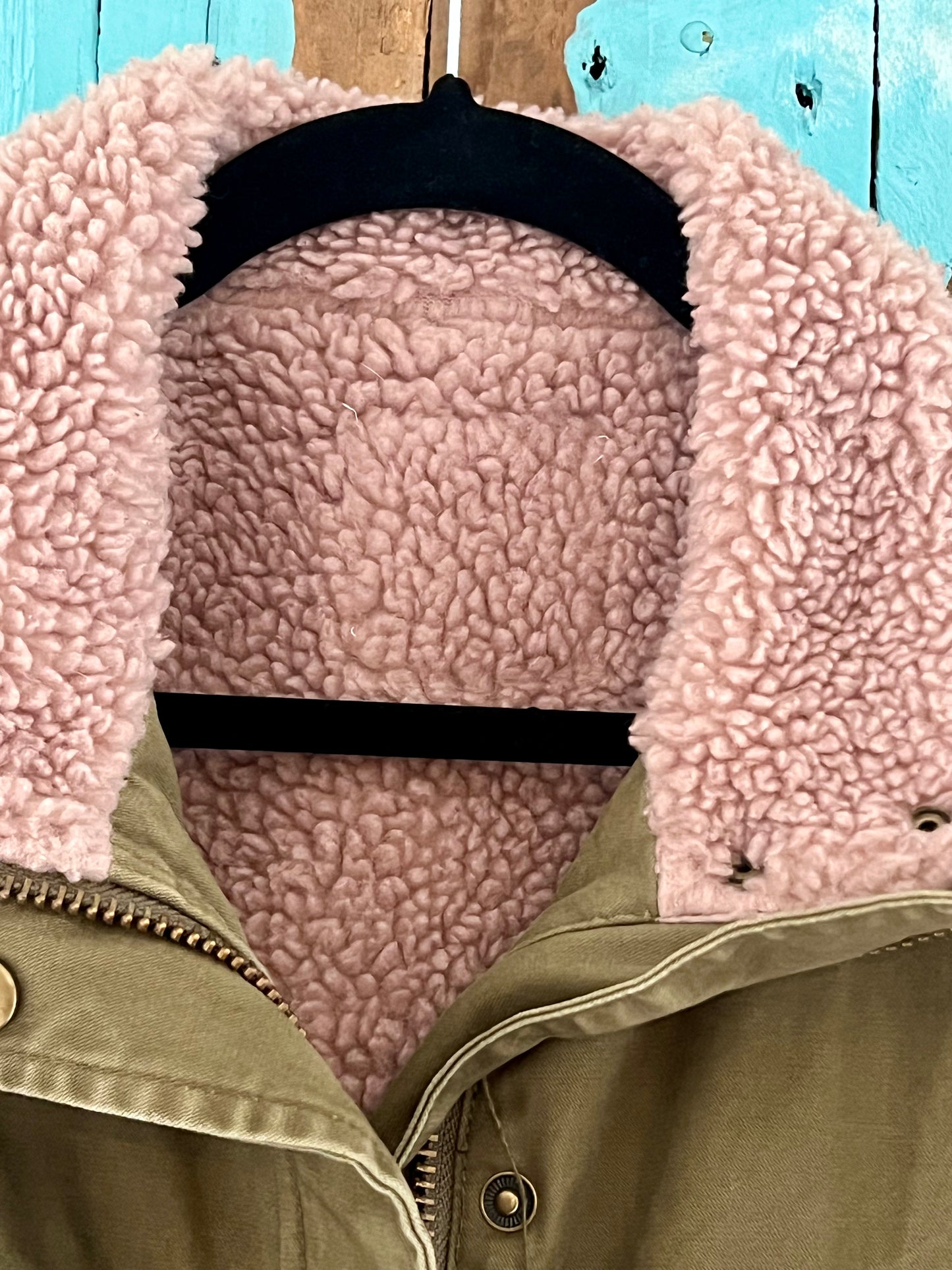 VESTE KAKI FOURRÉE YEAH