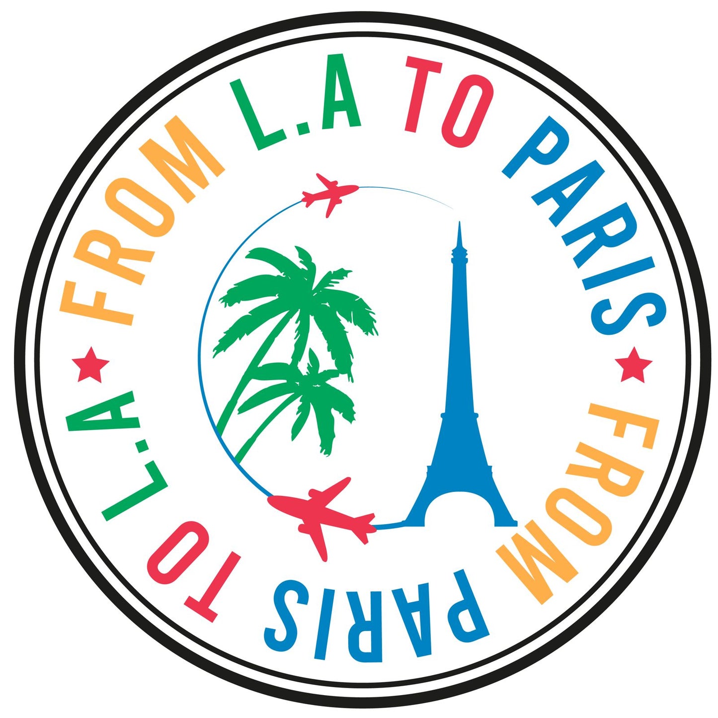 SWEAT-SHIRT FROM PARIS TO LA