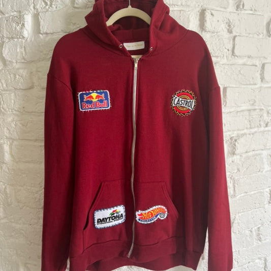 HOODIE ROUGE CAR ADDICT