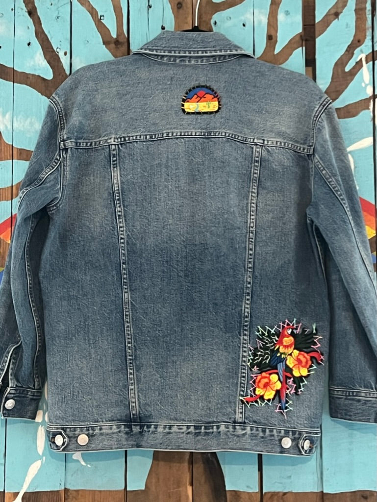 VESTE DENIM DON'T TALK TO ME... KISS ME