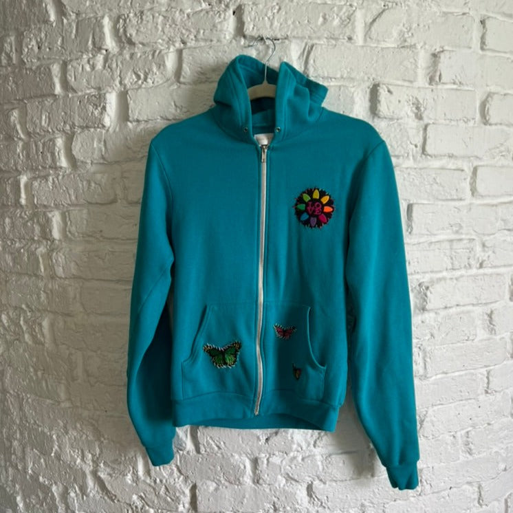 HOODIE TURQUOISE LOVE INDIAN