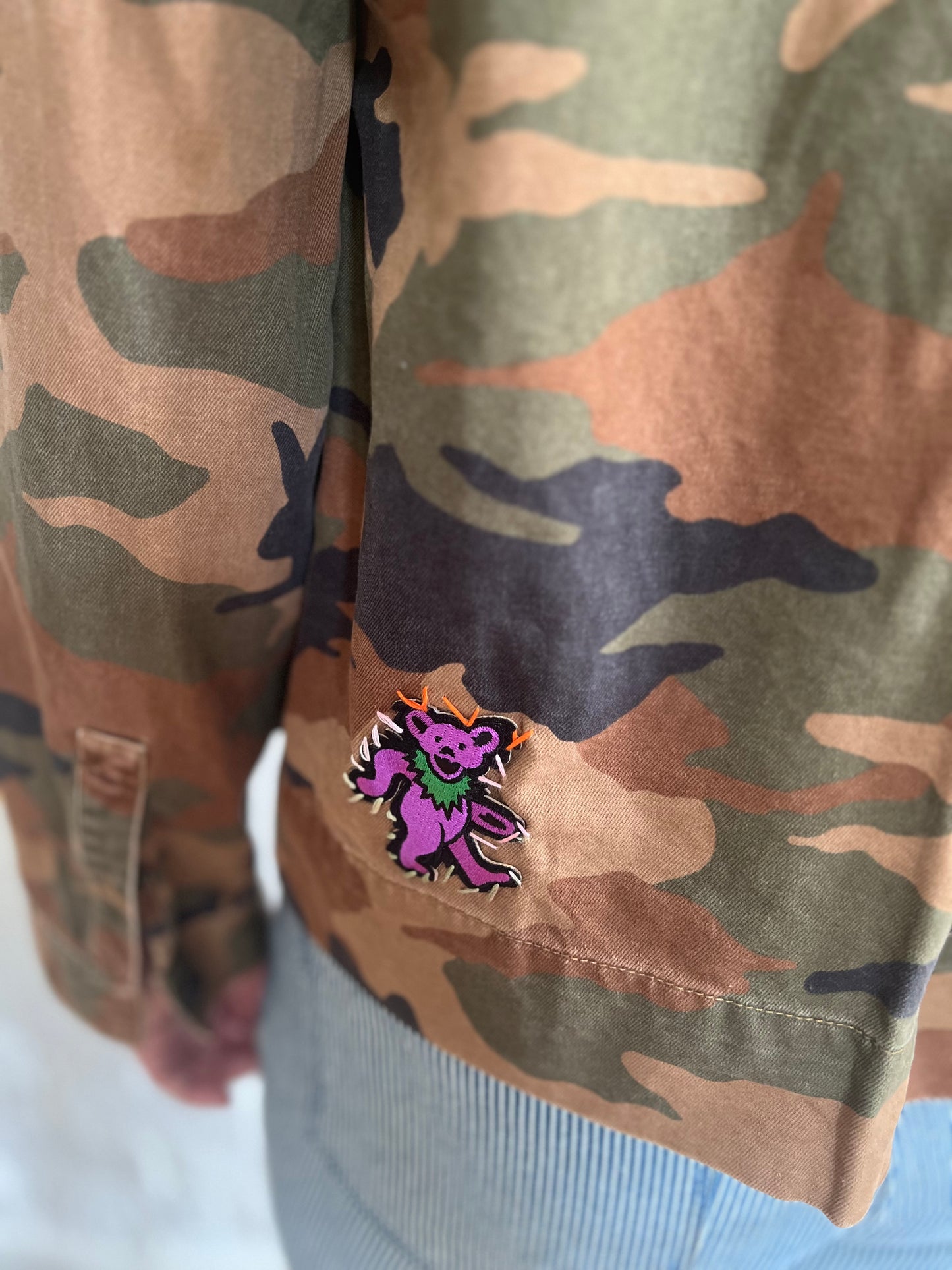 VESTE CAMO LUCKY PURPLE BEAR