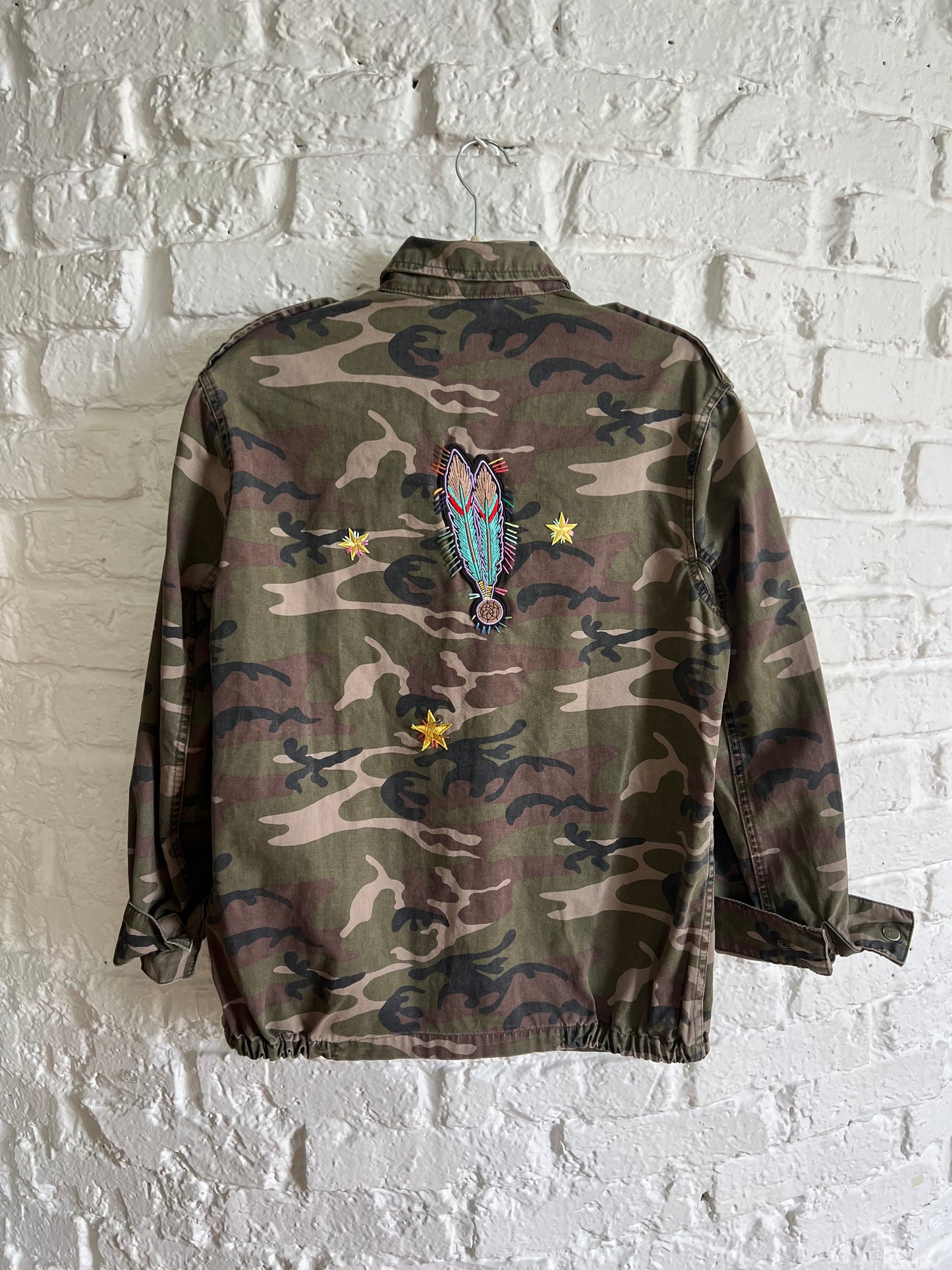 VESTE CAMO PEACE & PLUME