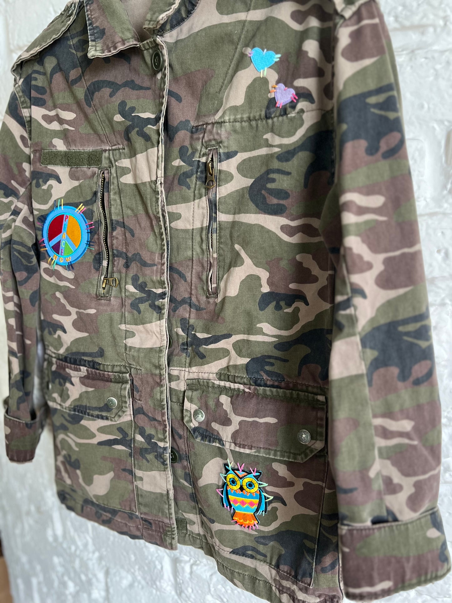 VESTE CAMO PEACE & PLUME