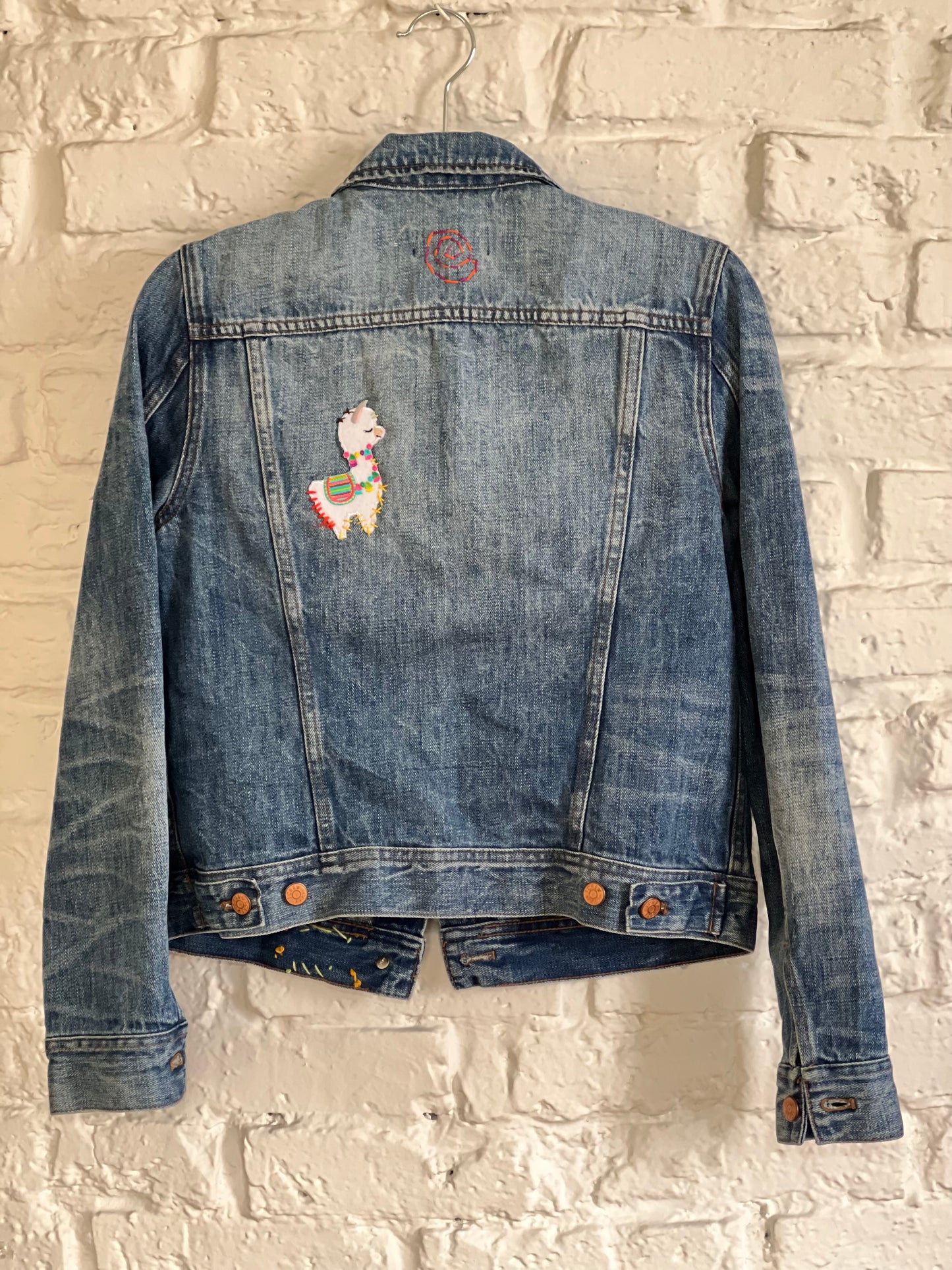 VESTE DENIM LAMA (SANS SERGE)