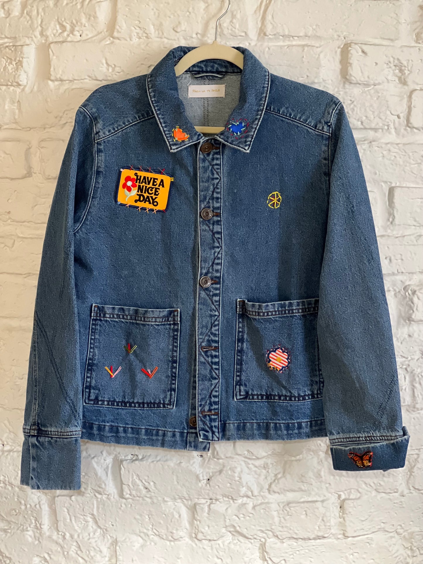 VESTE DENIM HAVE A GOOD DAY