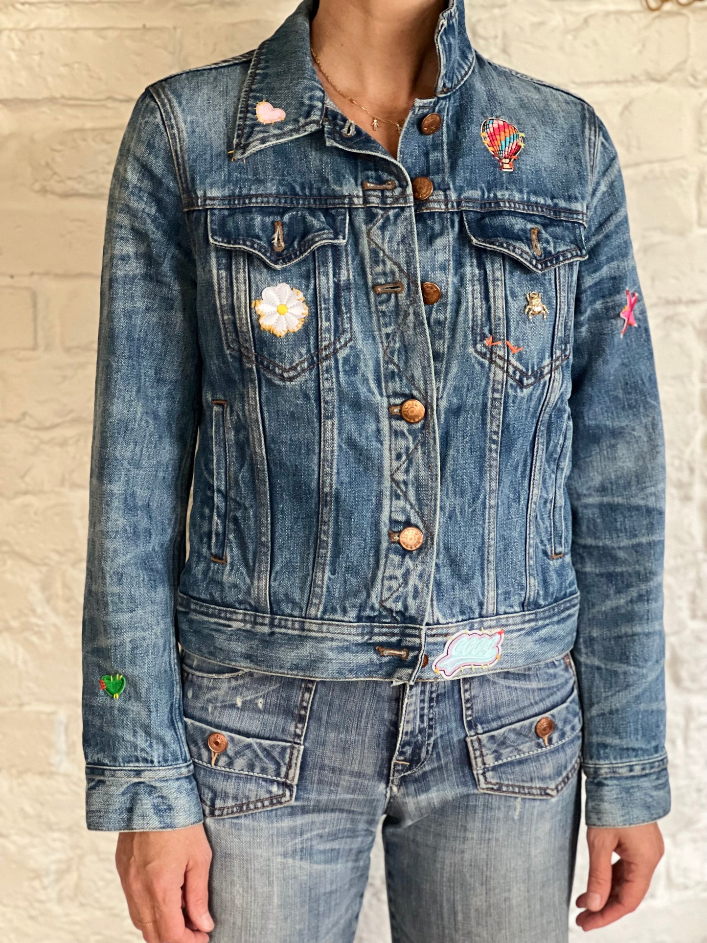 VESTE DENIM LAMA (SANS SERGE)