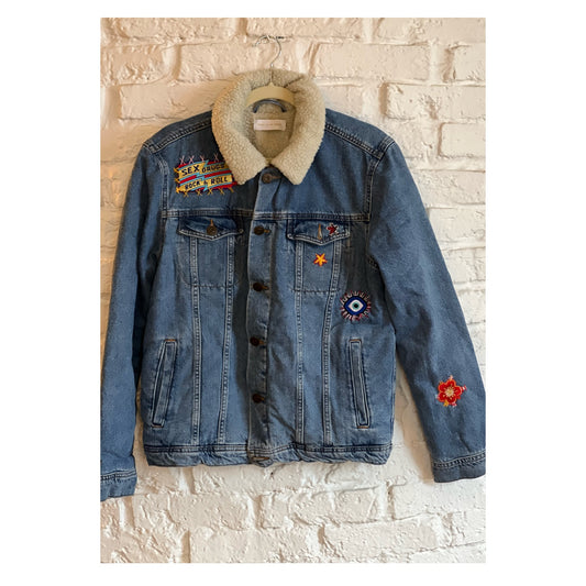 VESTE DENIM FOURRÉE AND ROCK'N'ROLL