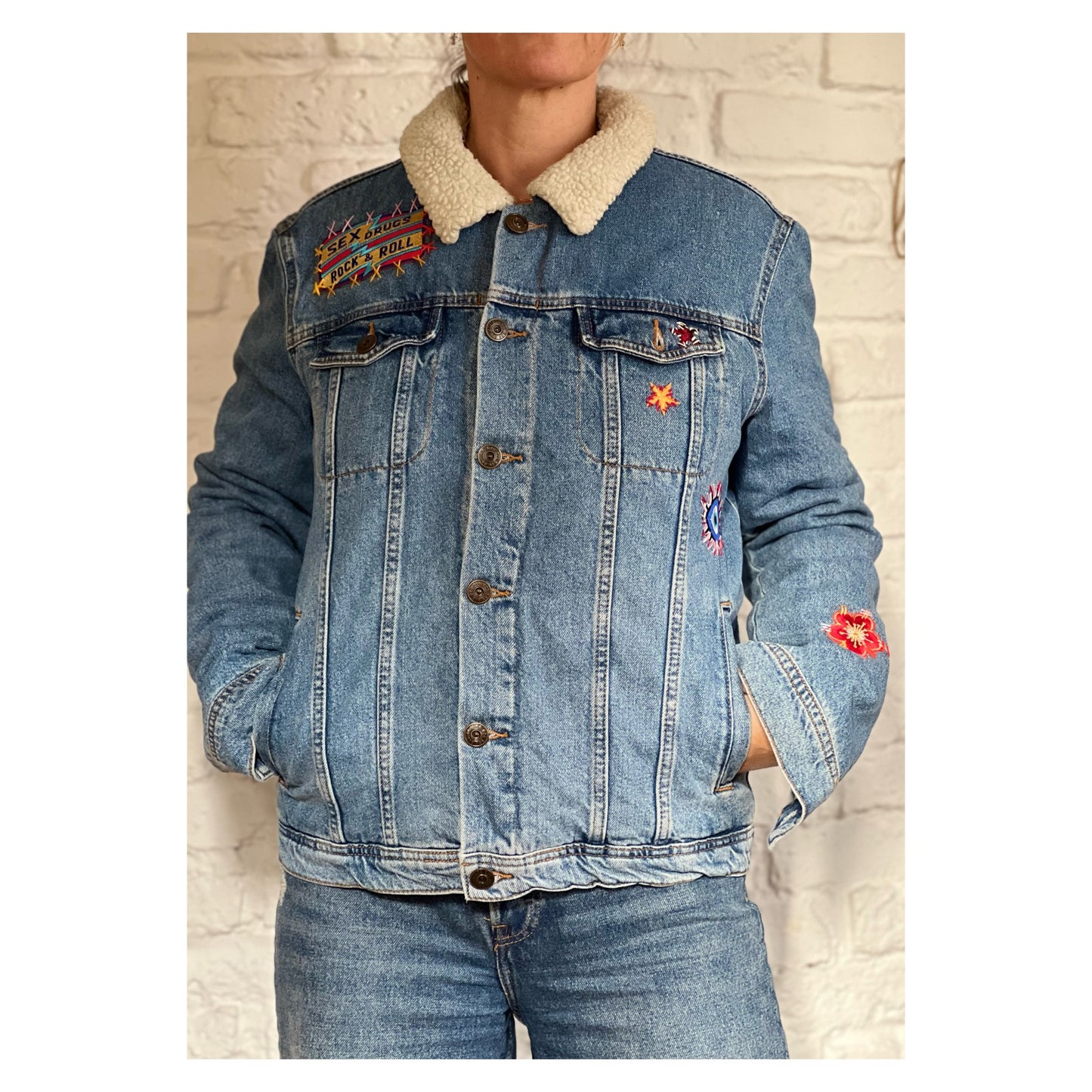 VESTE DENIM FOURRÉE AND ROCK'N'ROLL